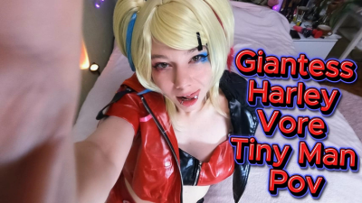 Giantess Harley Eating Tiny Man POV