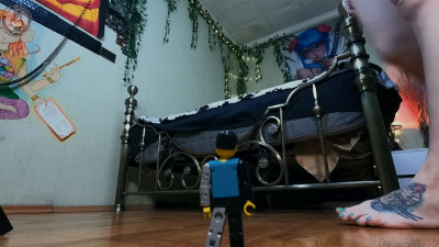 Giantess Girl Punish Tiny Man With Farting
