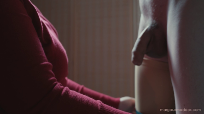 The Red Turtleneck: A Femdom Handjob Scene