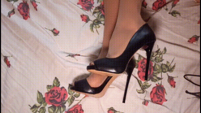 Teasing Dick On Her High Heels