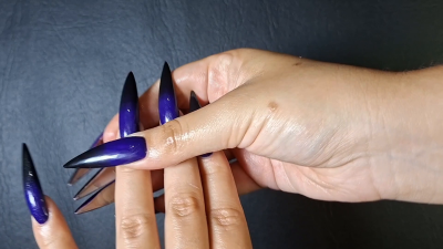 Oiled Hands And Nails