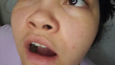 Look How I Open My Mouth In Close-Up