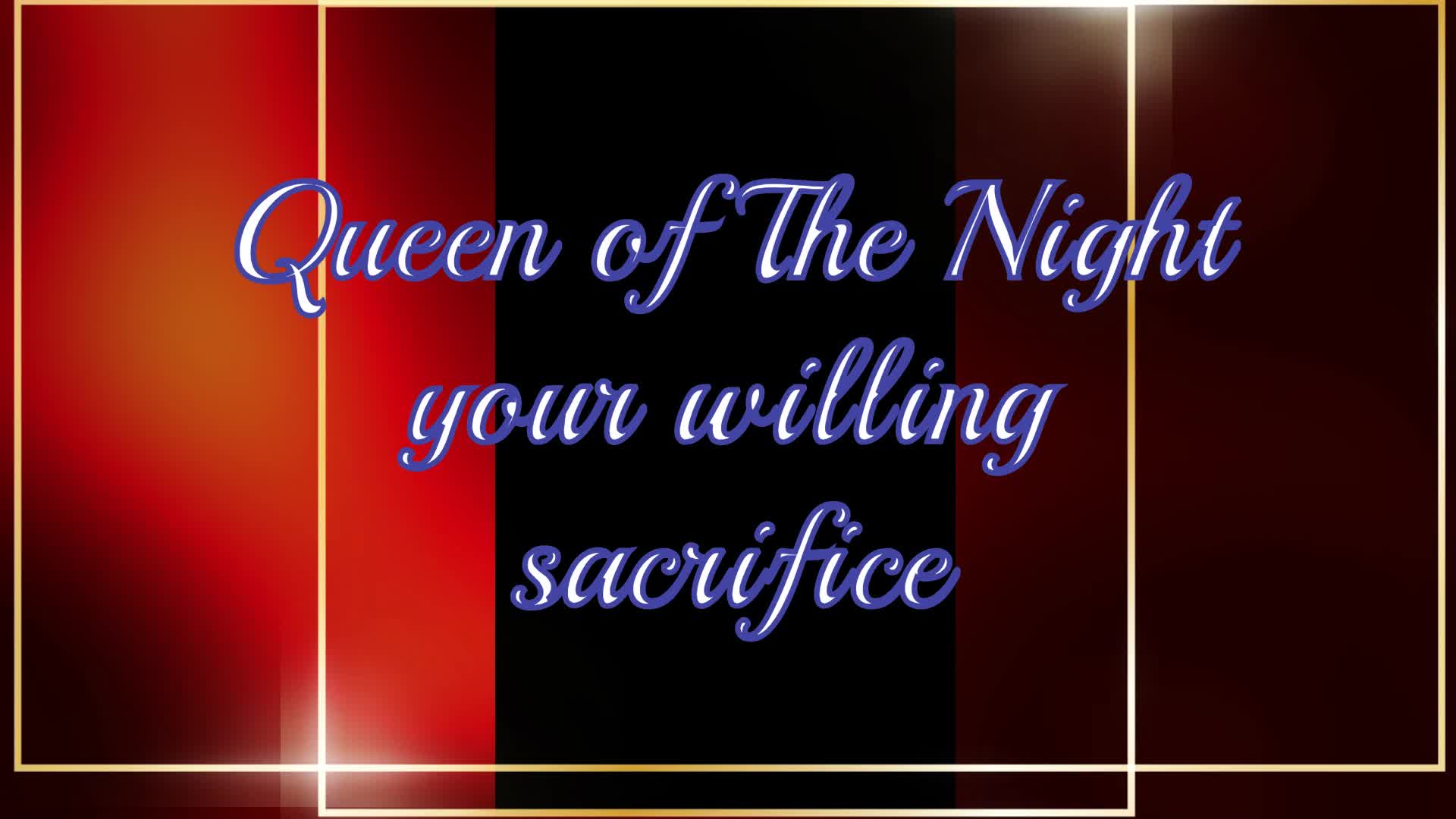 You Are My Willing Sacrifce