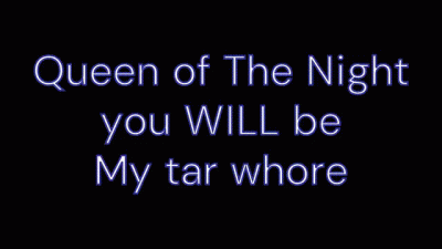 You Will Smoke My Tar Whore