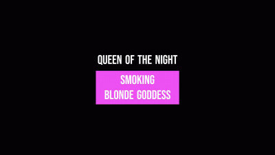 Smoking Blonde Goddess