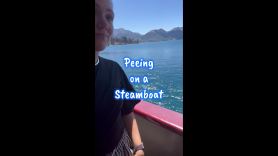 Having A Wee On A Steamboat