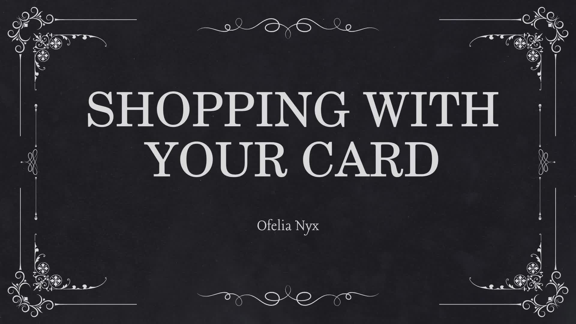 Shopping With Your Card Audio