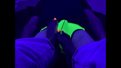 Glowing Footjob