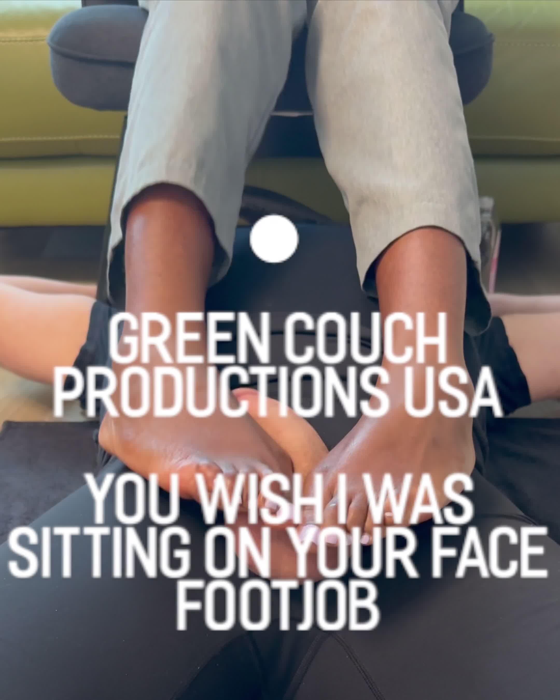 You Wish I Was Sitting On Your Face Footjob