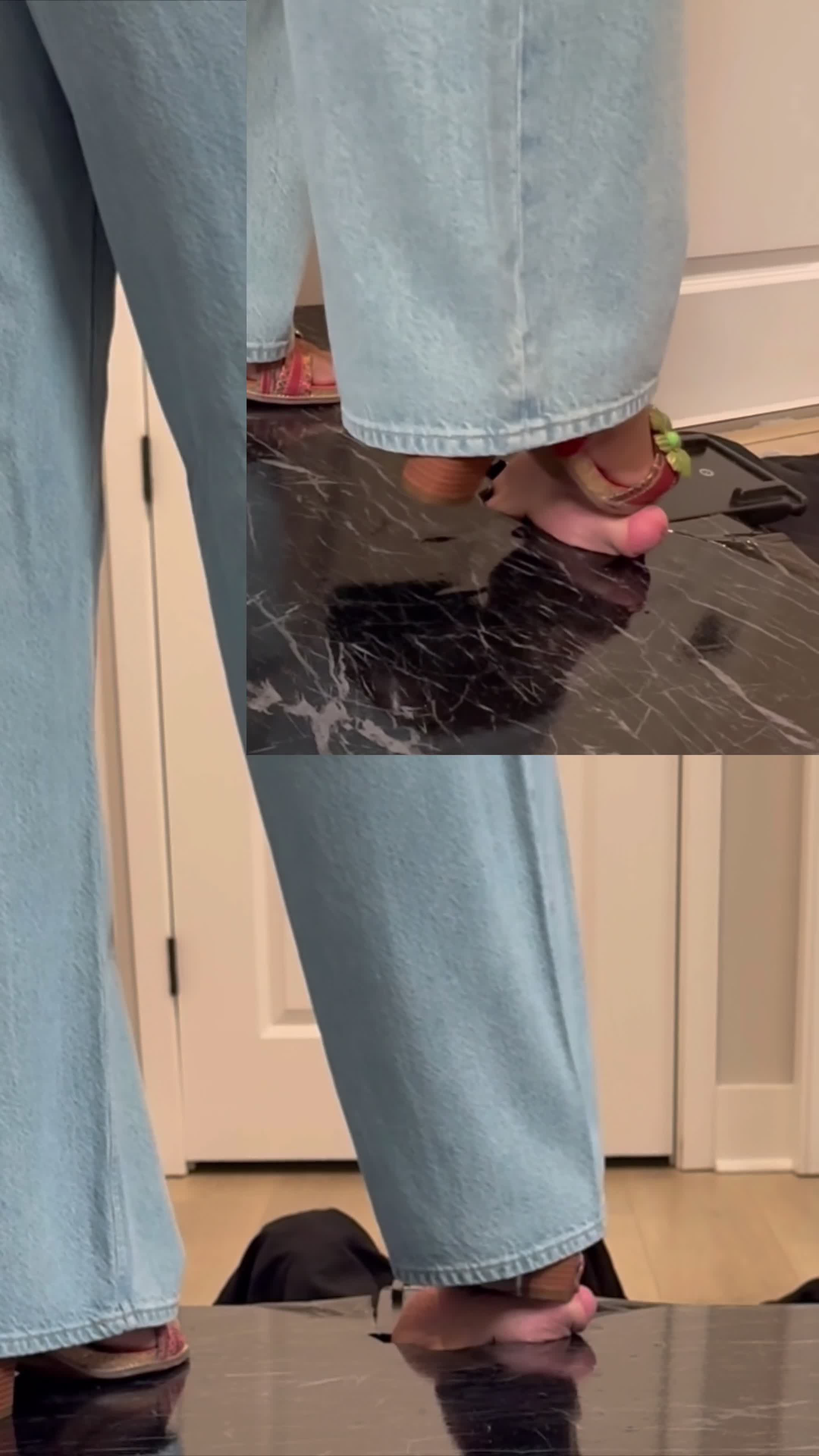 Flower Power Cock & Ball Trample W/Shoejob