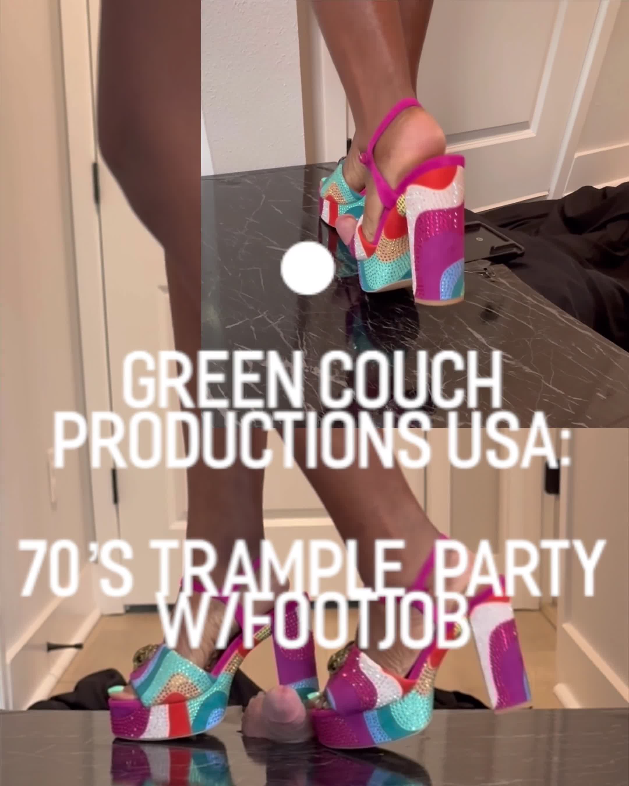 70s Cock And Ball Trample Party With Footjob