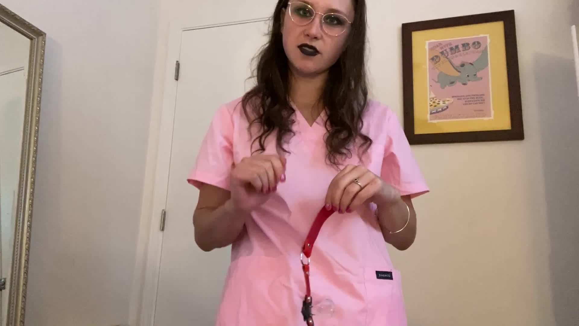 Goth Nurse Femdom Pegging