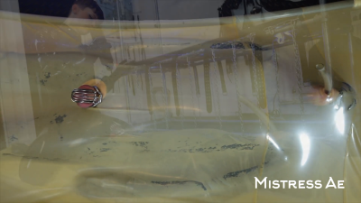 Vacbed Squirting: Mistressae Having Fun With Tranluscent Vacbed And Funnel