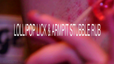 Lollipop In Armpit Stubble Licking With Lydia Of The Cuntz