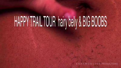 Happy Trail Tour Hairy Belly Big Boobs Pubic Hair Close Ups Cheri