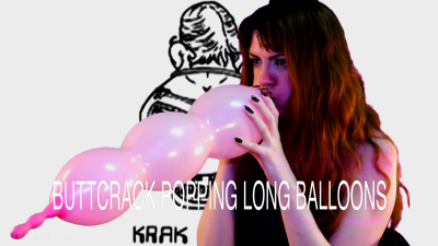 Butt Crack Popping Long Balloons & Dance To The Beat: Coraline