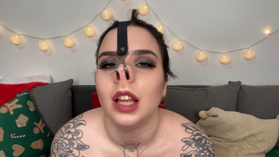 Nose Hook Self Degrading Dirty Talk Sloppy Blowjob