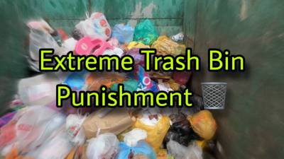 Eat All The Rotten Trash And Lick The Filthy Bin Clean - Slave Task
