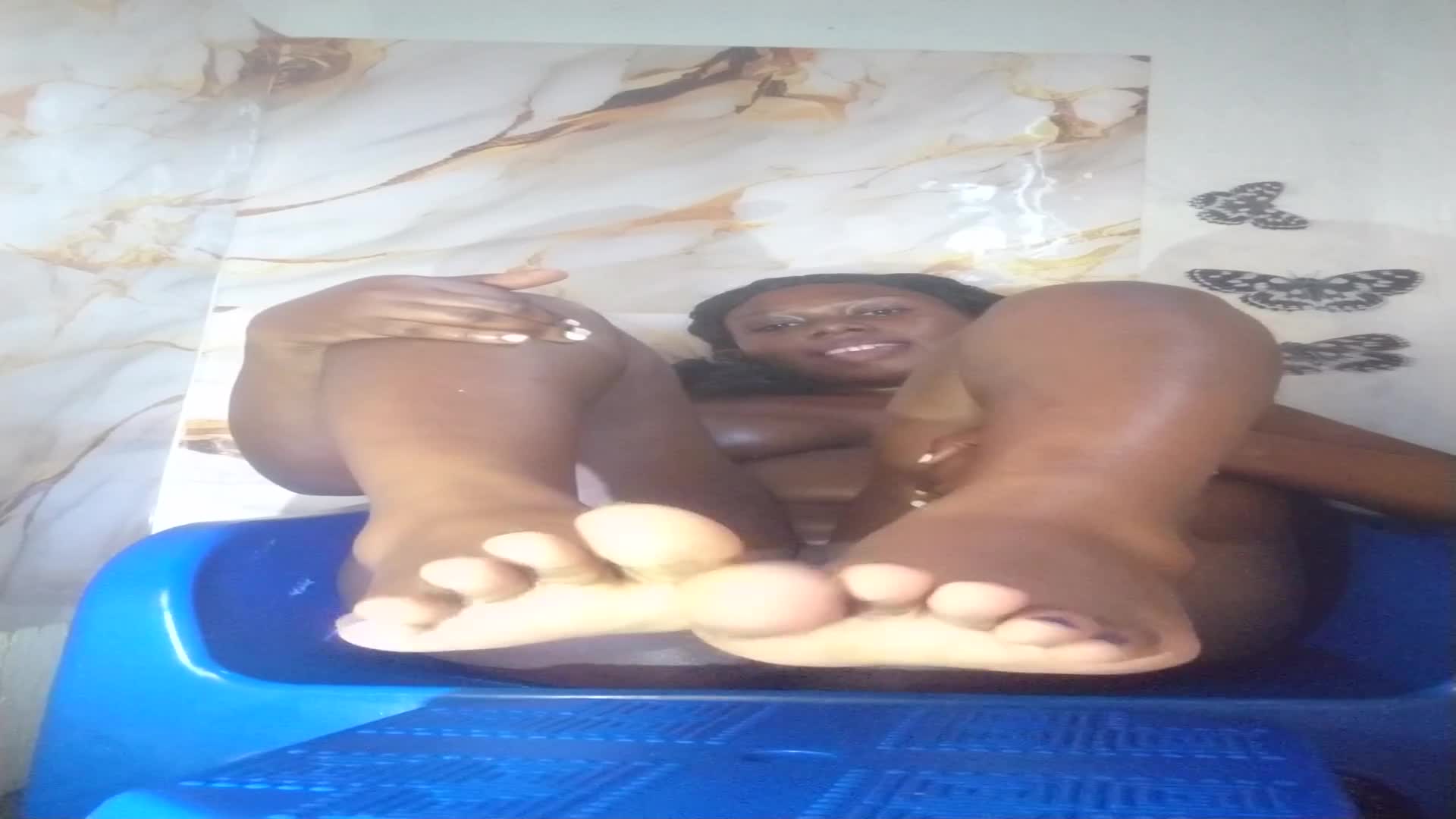 Dildo Footjob