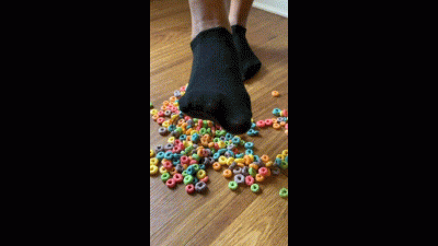 Cereal Crush With Black Socks