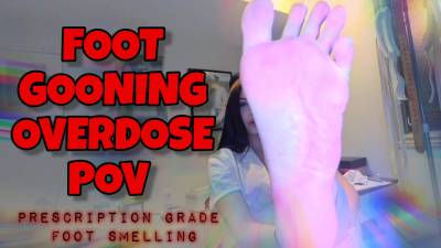 POV Foot Gooning Overdose - Hospitalized Foot Addict Gets Doctor's Prescription Sock & Sweaty Feet Smelling