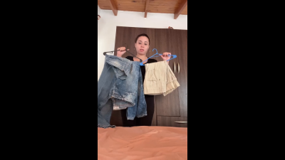 Pissing Trying On Ripped Jeans And Ending Up Soaked (Real POV)