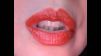 Goddess Maya Licking Her Sexy Red Hot Lips Seductively Teasing You