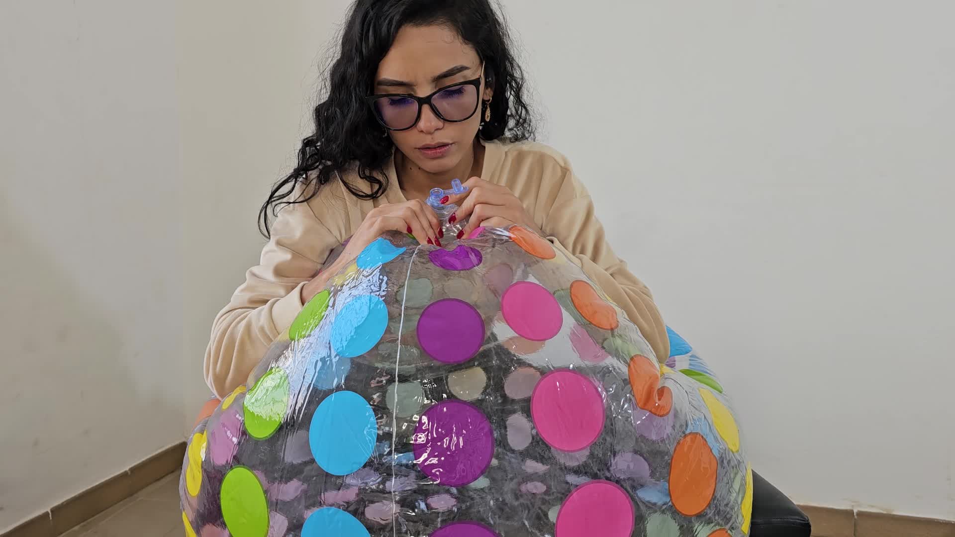 Assemble And Deflate A Large Beach Ball