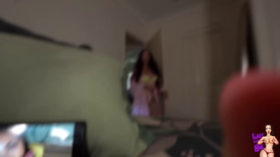 Step-Mommy Punishes Naughty Boy Jerking To Her Porn