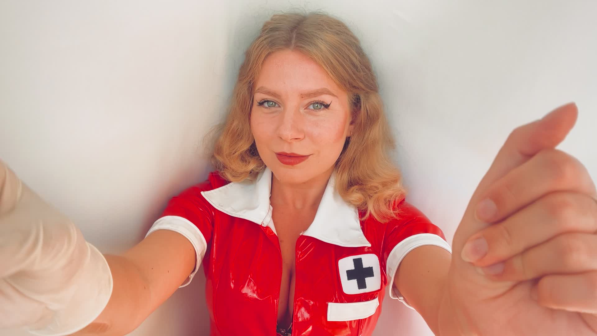Nurse ASMR Tease Finger Snaps Seduction Gloves