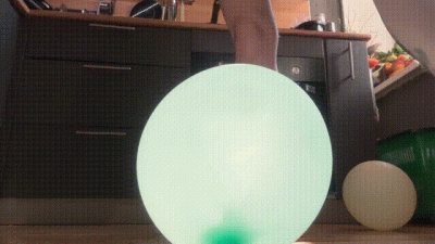 My Feet Are Pressing On The Balloon