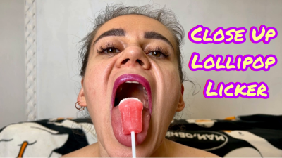 Close Up Lollipop Licker