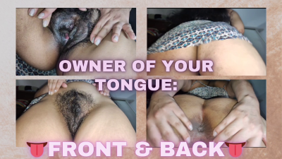 Fucking Your Tongue: Front And Back View