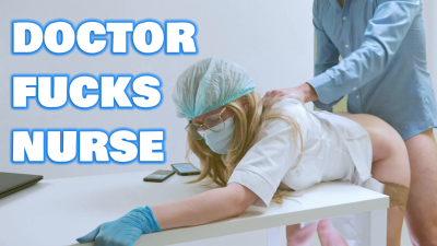 Doctor's Office Quickie: Nurse Panties Off, Pussy Eating, Table Pounding & Deep Creampie