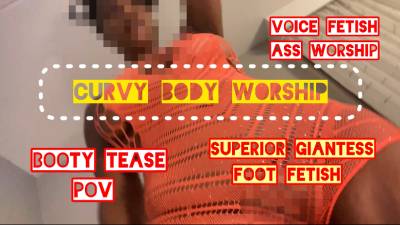Goddess Synful's Irresistible POV Ass Worship Tease In Orange Tights