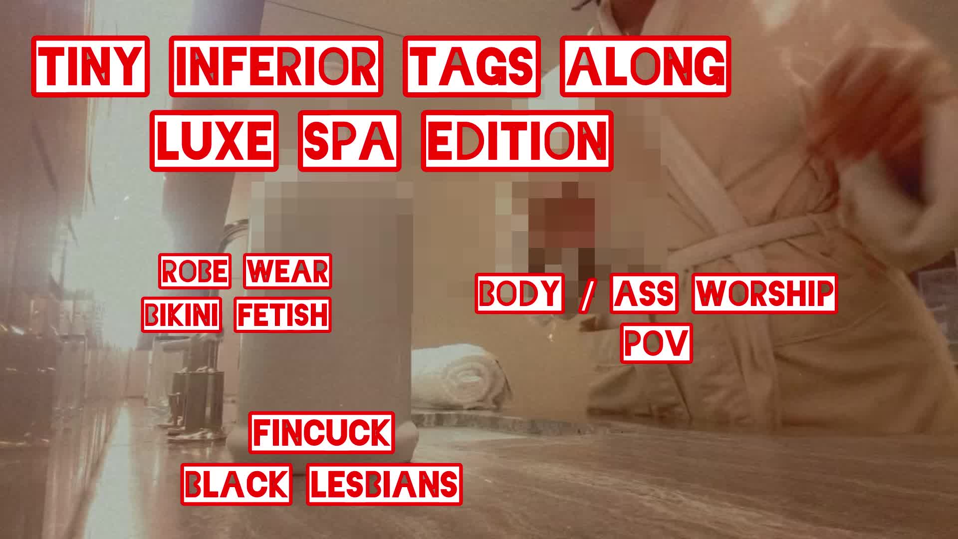 Goddess Synful's Ritz Carlton Spa Tease: Bikini Robe Body Worship For Inferiors