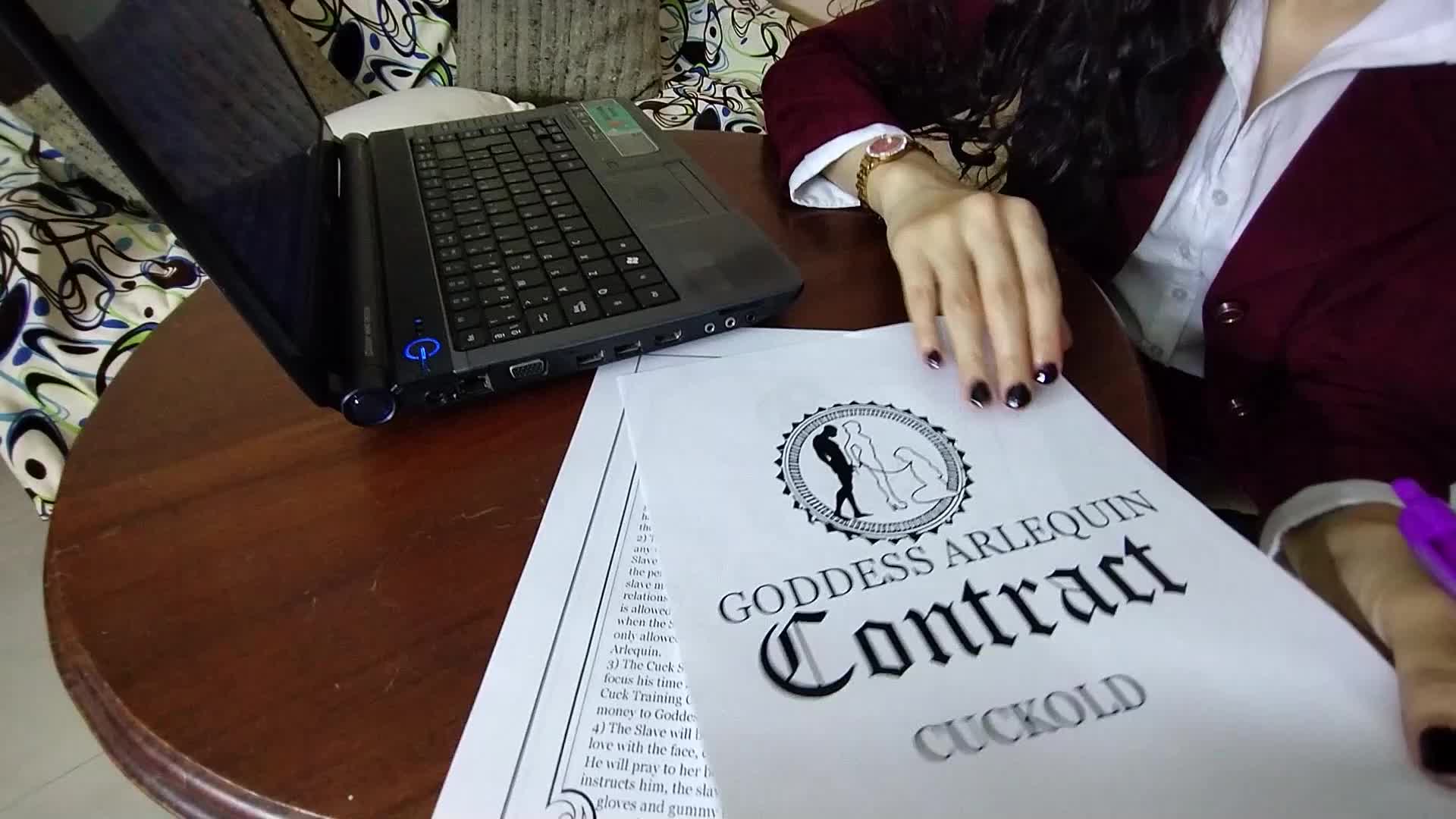 Arlequin Goddess Cuckold Contract Devotion And Obedience Ceremony