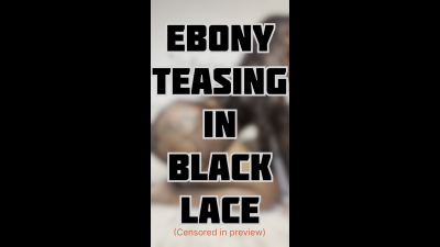 Ebony Goddess With A Gigantic Ass In Black Lace
