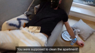 Penalty For Not Cleaning The Apartment!