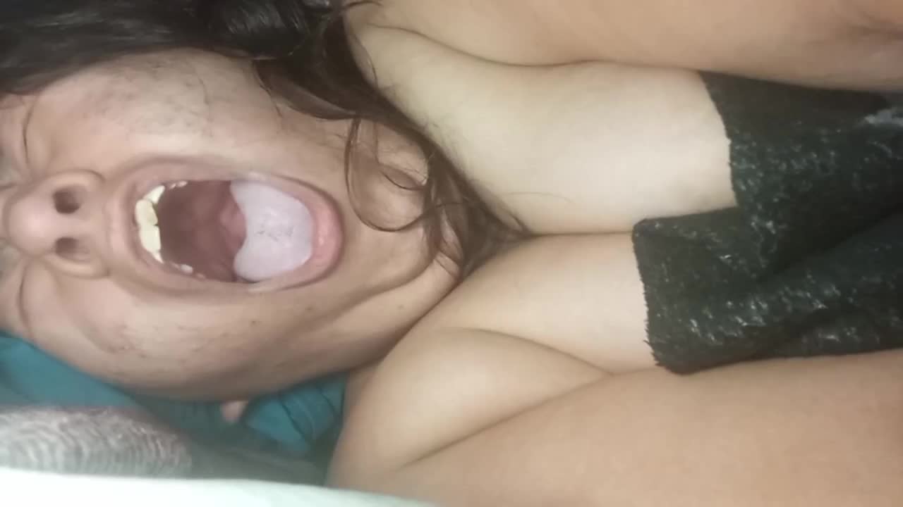 Yawning Girlfriend In Bed. Morning Roleplay