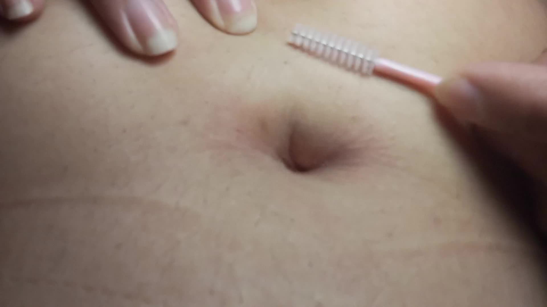 Brushing Belly Button