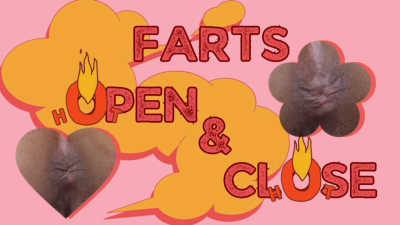 Close-Up Ass Hole Opening And Closing, Expelling Farts And Moaning