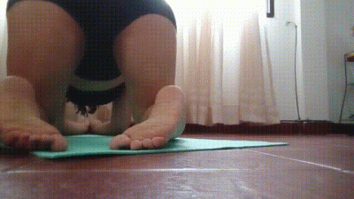 Oops Doing My Yoga Exercises...A Very Strong And Smelly Fart Escaped Me