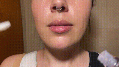 Kissing Session And Close Up Lip Gloss Application