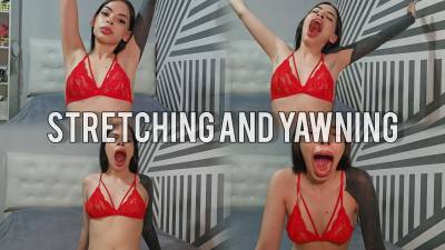 Stretching And Yawning