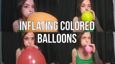 Inflating Colored Balloons