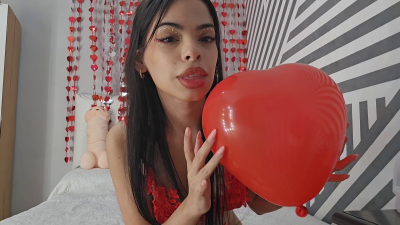 Inflating Balloons Valentine's Day