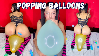 Popping Balloons With My Fat Ass