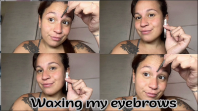 Plucking My Eyebrows With Tweezers