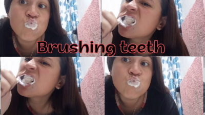 Brushing Teeth Close Up
